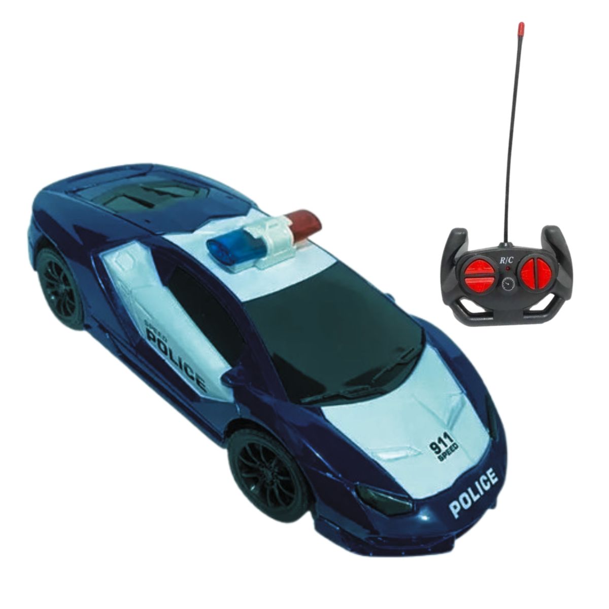 Carro De Polícia Com Controle Remoto Preto - Bbr Toys Carro De Polícia Com Controle Remoto Preto - Bbr Toys
